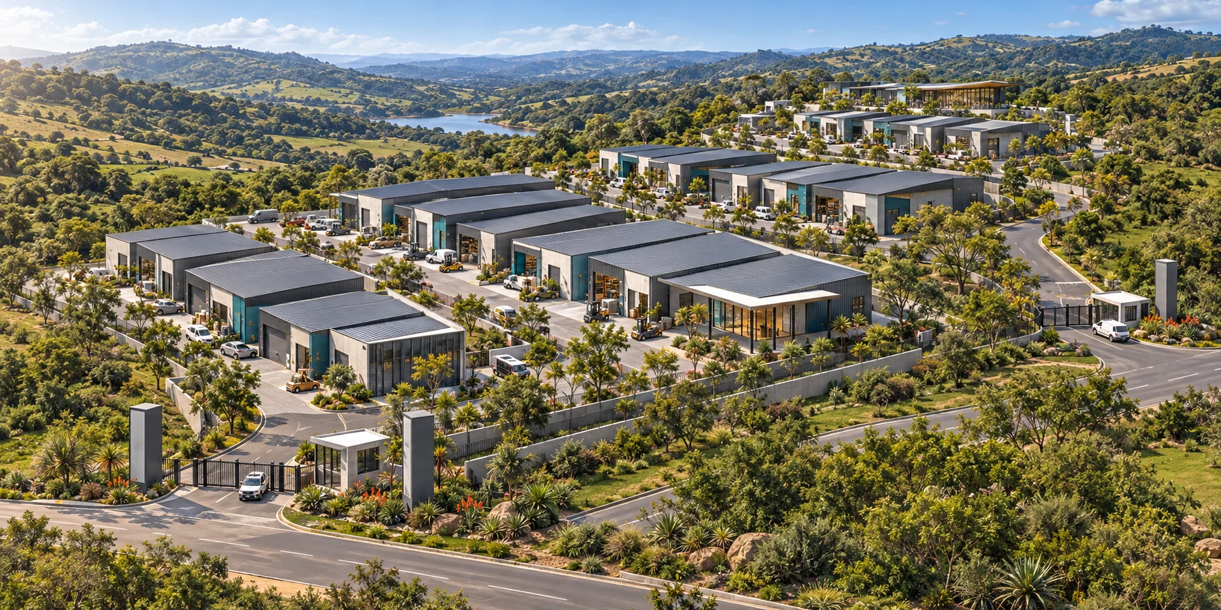 Illustrative architectural proposal for Aloha Enterprise and Trade Precinct