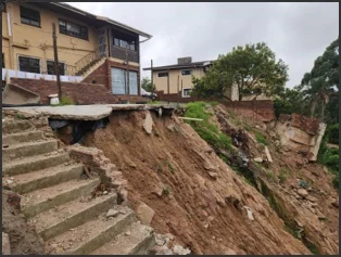 Embankment and retaining failure.